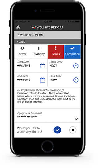 Mobile app allows fast, easy reporting to be submitted directly from the field Mobile app allows fast, easy reporting to be submitted directly from the field